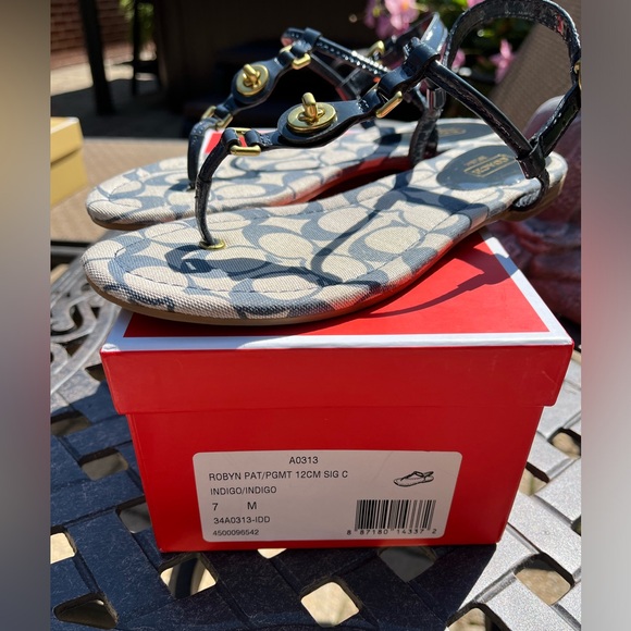 Coach Robyn Patent Leather Sandals - Picture 6 of 11